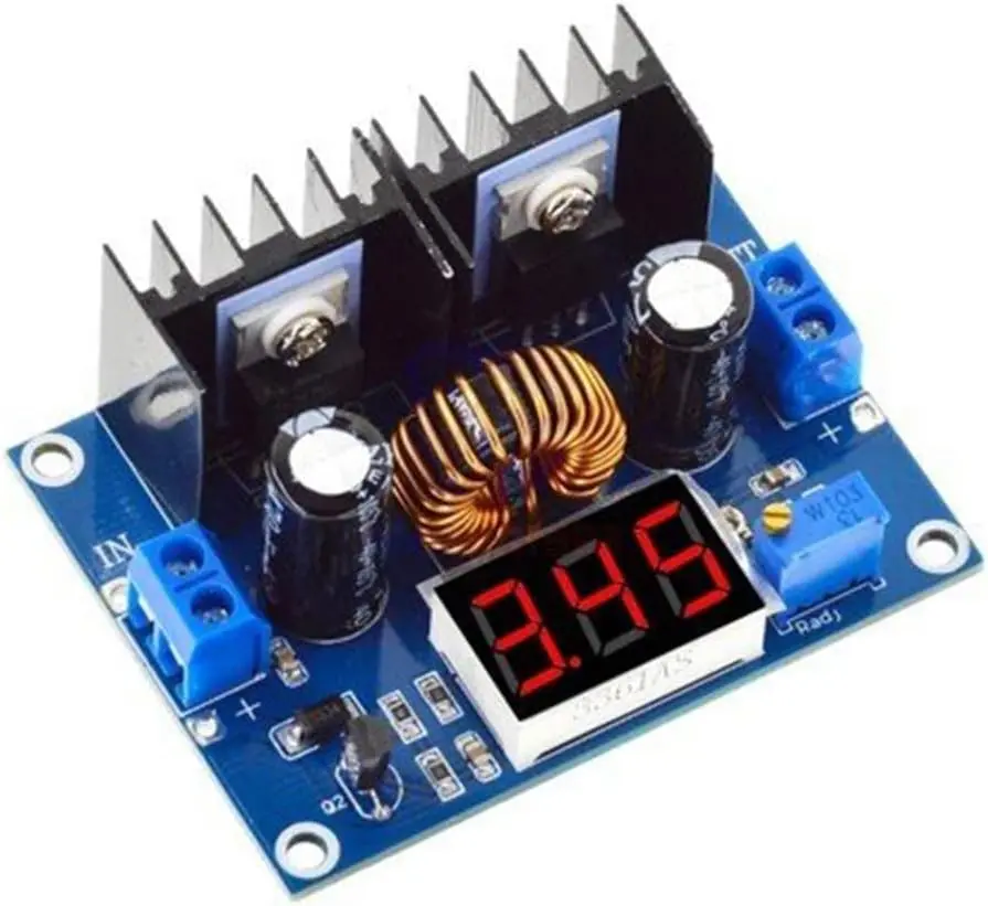 XL4016 Voltmetreli 5A Ayarlanabilir Güç Kaynağı 4-40V ile 1.25-36V Step-Down Buck Converter