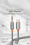 3.5mm Aux to Type-C,Lighting ile Uyumlu Kablolar (1metre, 2 metre) (Type-C 1 Metre)-2