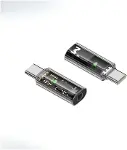 Type C to 3.5mm DAC Kulaklık Dönüştürücü iPhone 15 ve Type C Telefon ile Uyumlu Çevirici OTGAX (2)-1