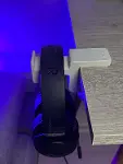 Premium Beyaz Masa Kenarı Kulaklık Standı – Polardock Edition | Kaydırmaz Keçeli, Ergonomik ve Güçle-4