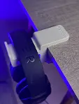 Premium Beyaz Masa Kenarı Kulaklık Standı – Polardock Edition | Kaydırmaz Keçeli, Ergonomik ve Güçle-1