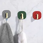 2li Yapışkanlı Retro Askılık Dolap Kapak Kulpu Yeşil-5