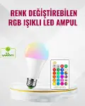 9 Watt Beyaz Işık ve Renk Ayarlı Akıllı LED Ampul-1