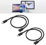 1 Metre Type-C Uzatma Kablosu – 60W Hızlı Şarj ve 3A Akım Destekli USB-C Erkek Dişi Kablo | 24Pin 56-2