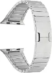 Apple İle Uyumlu Watch 38mm/40mm KRD-35 Metal Kordon Siyah-3