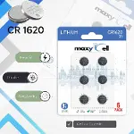 CR1620 Lityum Para Hücresi Pil 3V Yüksek Kapasiteli Uzun Ömürlü Güvenilir Güç Saatler, Anahtarlıklar-4