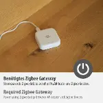 Connect Zigbee Serisi IP68 Lisanslı Smart Home 115 cm Kablolu Su Dedektörü-5