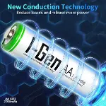 Batteries G227 2’li AA/AAA/9V Pil Şarj Aleti + 2 Adet AA 2700 mAh 1.2 V Ni-MH Şarjlı Kalem Pil Seti-4
