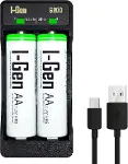 Batteries G227 2’li AA/AAA/9V Pil Şarj Aleti + 2 Adet AA 2700 mAh 1.2 V Ni-MH Şarjlı Kalem Pil Seti-1