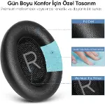 BOSE ile Uyumlu QuietComfort 45 (QC45) & Quiet Comfort SE (QC SE) için Suni Deri Kulaklık Pedi Hafız-4