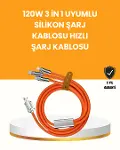 Çoklu Cihaz Dostu 120 W Hızlı Şarj Kablosu – Tek Kablo ile Her Cihaz Elinizin Altında-1