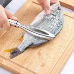 Balık Pulu Çıkarıcı, Paslanmaz Çelik, Ergonomik Saplı, Profesyonel ve Özel Mutfak Kullanımı için-3