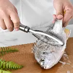 Balık Pulu Çıkarıcı, Paslanmaz Çelik, Ergonomik Saplı, Profesyonel ve Özel Mutfak Kullanımı için-1