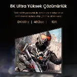 HDMI 2.1 8K 60Hz 4K 120Hz 48 Gbps HDR eARC HDCP 2.2 Örgülü Ses ve Görüntü Kablosu 1 Metre-4