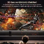 HDMI 2.1 8K 60Hz 4K 120Hz 48 Gbps HDR eARC HDCP 2.2 Örgülü Ses ve Görüntü Kablosu 1 Metre-5
