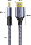 HDMI 2.1 8K 60Hz 4K 120Hz 48 Gbps HDR eARC HDCP 2.2 Örgülü Ses ve Görüntü Kablosu 1 Metre-8