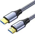 HDMI 2.1 8K 60Hz 4K 120Hz 48 Gbps HDR eARC HDCP 2.2 Örgülü Ses ve Görüntü Kablosu 1 Metre-1