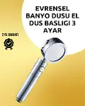 Masaj ve Yağmur Modlu Çok İşlevli Paslanmaz Çelik Duş Başlığı-1