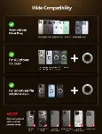 iPhone 16/16 Pro Max MagSafe Araç Montajı, [Tüm Metal ve 360° Ayarlama] N55 Güçlü Mıknatıslı Araba i-6