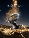 iPhone 16/16 Pro Max MagSafe Araç Montajı, [Tüm Metal ve 360° Ayarlama] N55 Güçlü Mıknatıslı Araba i-8