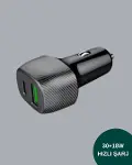 Power Delivery Destekli 38W Araç Tipi Hızlı Şarj Cihazı-2