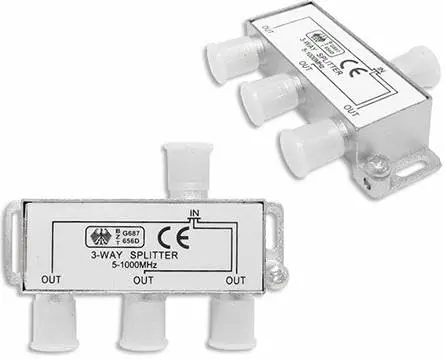 1948 Uydu Splitter 3 Lü Kablo Tv Rg6 Anten Çoklayıcı Dağıtıcı 3D HD SD Yayınları Destekler 1080P Des