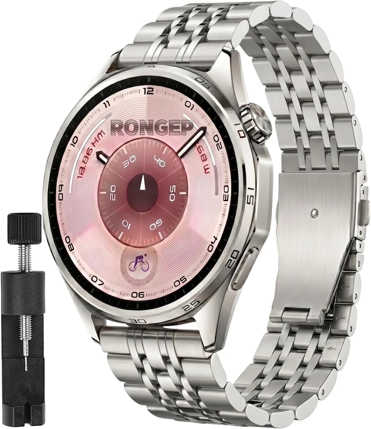 Huawei ile Uyumlu Prestige Model 22mm Çelik Kordon GT6/GT6 Pro/GT5/GT5 Pro/GT4/GT3/GT3 Pro/GT2/GT2 P