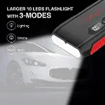 Jstar 3 20000mAh 1600A Jump Starter LCD Ekranlı Taşınabilir Akü Takviye Cihazı ( Çanta + Powerbank +-5