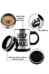Karıştırıcı Özellikli Mikser Kupa Bardak Kompakt Taşınabilir Mug-3