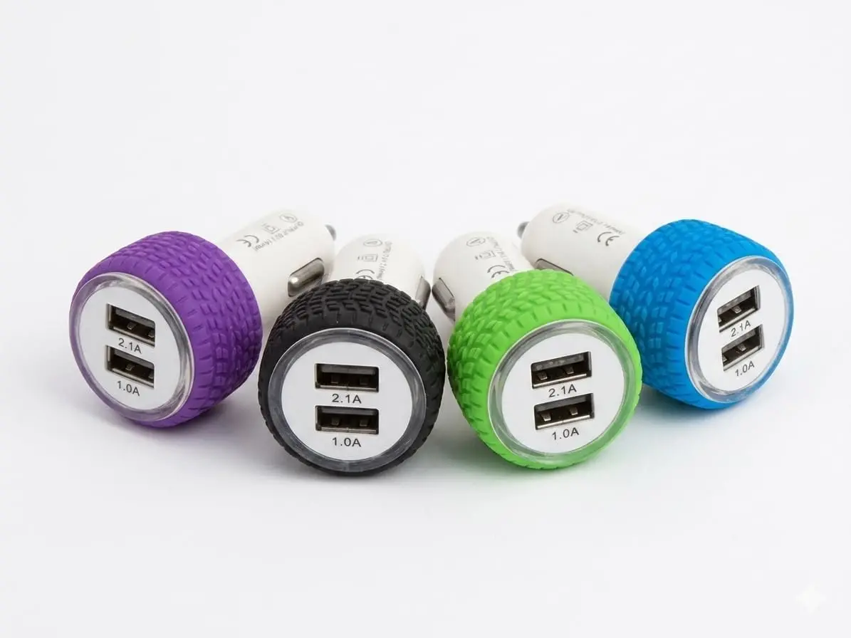 5V 2.1A, Çift USB'li Oto Çakmak Adaptör, Hızlı Şarj