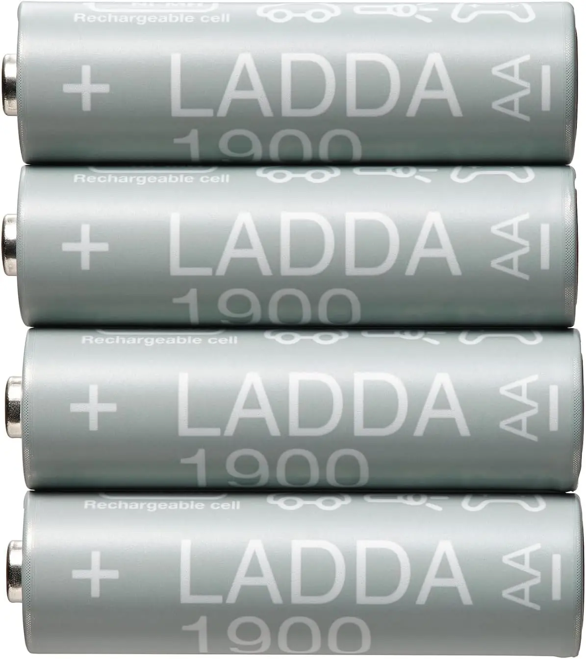 Şarj edilebilir pil, HR6 AA 1.2V, Pil kapasitesi: 1900 mAh.