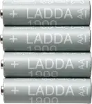 Şarj edilebilir pil, HR6 AA 1.2V, Pil kapasitesi: 1900 mAh.-1