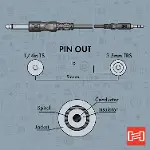 3.5 mm TRS (M) - 1/4 inç TS (M) Mono Kablo 3 m (CMP-110)-3