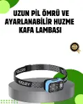 53 Modlu Süper Parlak LED Kafa Lambası Type C Şarjlı Güç Göstergeli-1