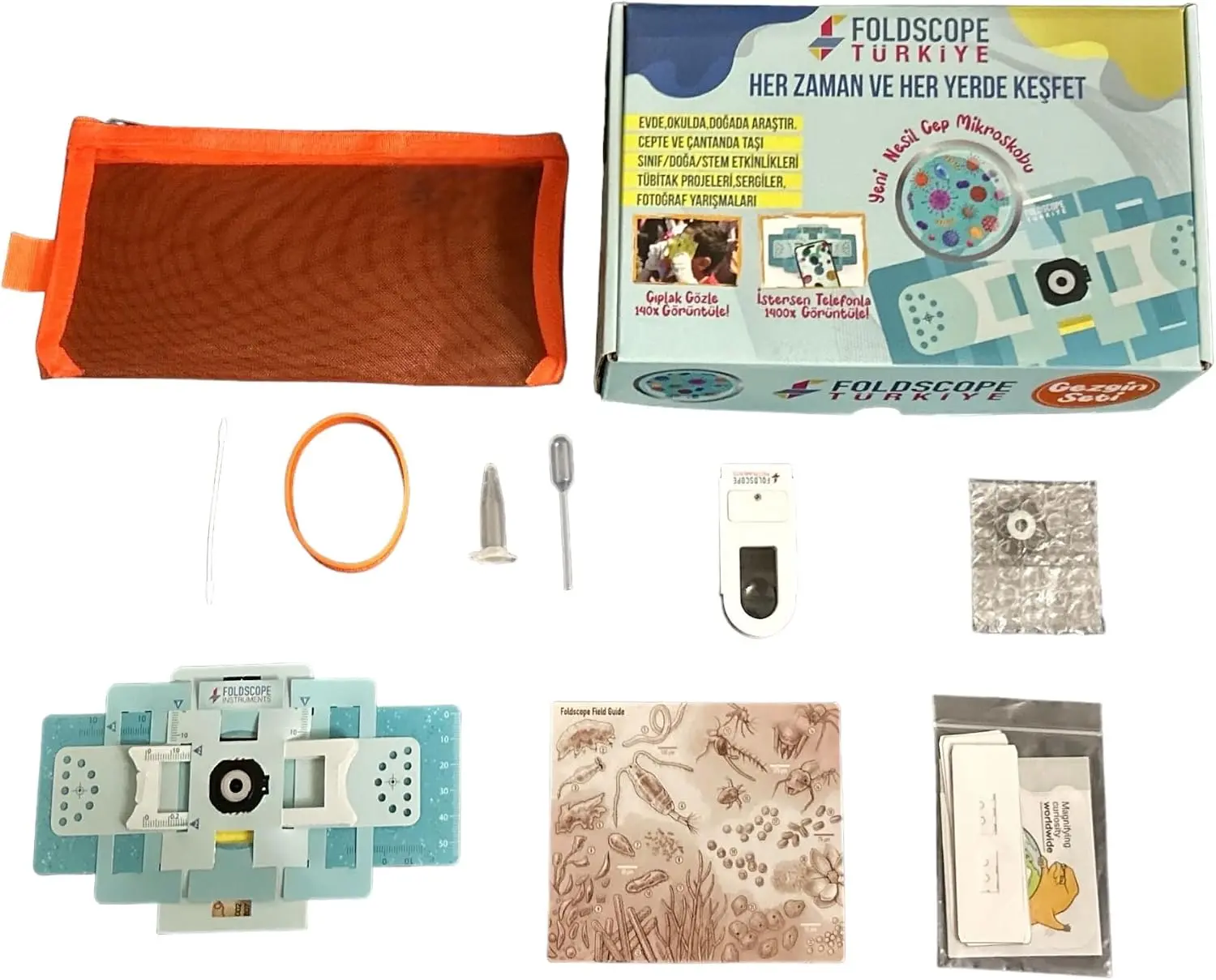 FOLDSCOPE CEP MİKROSKOBU GEZGİN SETİ