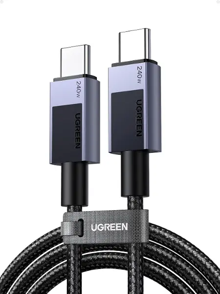 USB-C to USB-C 240W PD Hızlı Şarj Kablosu, Uzay Grisi, 1m, 45067