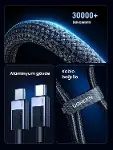 USB-C to USB-C 240W PD Hızlı Şarj Kablosu, Uzay Grisi, 1m, 45067-6