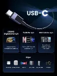 USB-C to USB-C 240W PD Hızlı Şarj Kablosu, Uzay Grisi, 1m, 45067-7