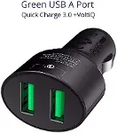 CC2TF Çift USB Çıkışlı Qualcomm QC 3.0 Araç Şarj Cihazı-2