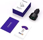 CC2TF Çift USB Çıkışlı Qualcomm QC 3.0 Araç Şarj Cihazı-5
