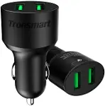 CC2TF Çift USB Çıkışlı Qualcomm QC 3.0 Araç Şarj Cihazı-1