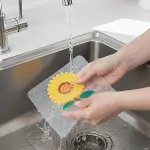 Ayçiçeği Tasarımlı Gider Koku Önleyici – Silikon Lavabo Gider Matı-3