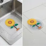 Ayçiçeği Tasarımlı Gider Koku Önleyici – Silikon Lavabo Gider Matı-4