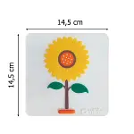 Ayçiçeği Tasarımlı Gider Koku Önleyici – Silikon Lavabo Gider Matı-5