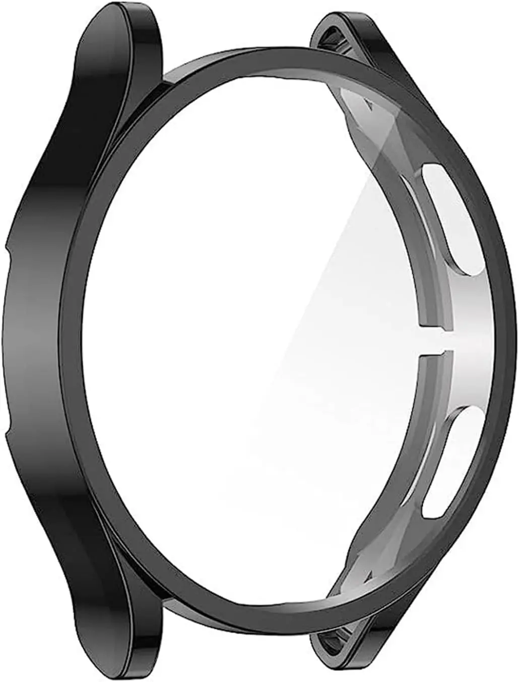 Samsung Galaxy Watch 6 Classic 43mm için Kılıf 360 Full Round Soft Silicone Siyah [Galaxy Watch 6 Cl