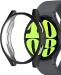 Samsung Galaxy Watch 6 Classic 43mm için Kılıf 360 Full Round Soft Silicone Siyah [Galaxy Watch 6 Cl-2