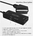 Ga95 Scart to Hdmi 1080p HD AV Video Çevirici Dönüştürücü Adaptör-3