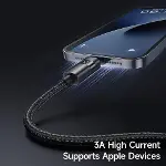 Ca-6490 USB-A - Yatay Led Ekranli Aydinlatma Kablosu Siyah-5
