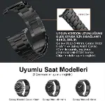 Samsung Galaxy Watch 9 / Watch 8 (40mm/44mm) ve Watch 8 Classic (46mm) Uyumlu Üç Bakla Paslanmaz Çel-3