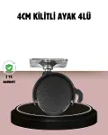 Kilitli 4 cm Tekerlek Ayak 4’lü Set Zemin Koruyucu-1
